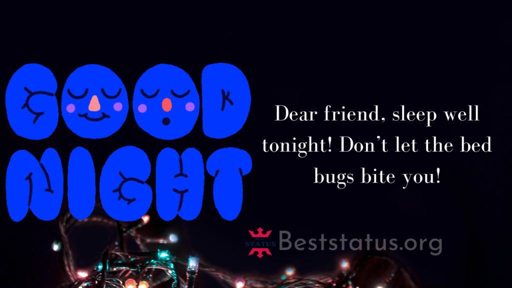 Romantic Good Night Status for Friends, Quotes & Message